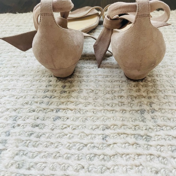 Alexandre Birman Clarita Suede Ankle Tie Sandals, Tan - Picture 8 of 9